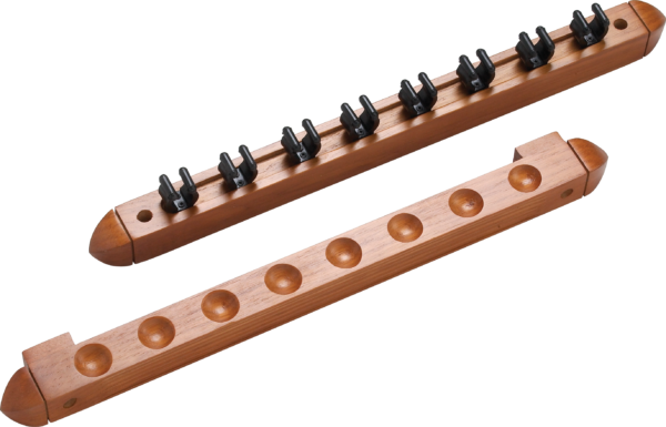 8 Cue Wall Rack w/ Clips